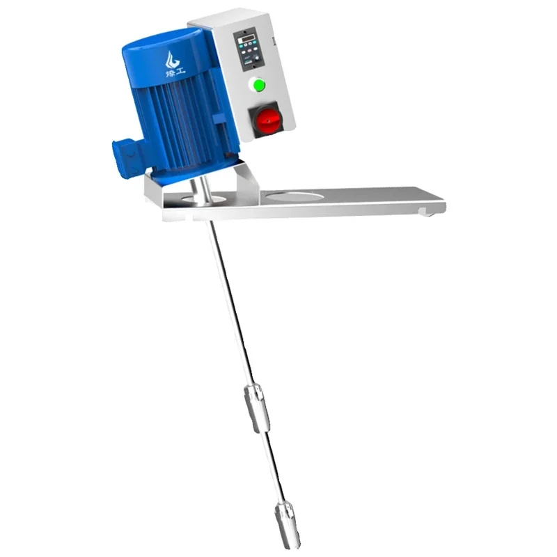 

200L frequency conversion speed regulation small mouth opening oil drum drum type stainless steel integrated electric mixer
