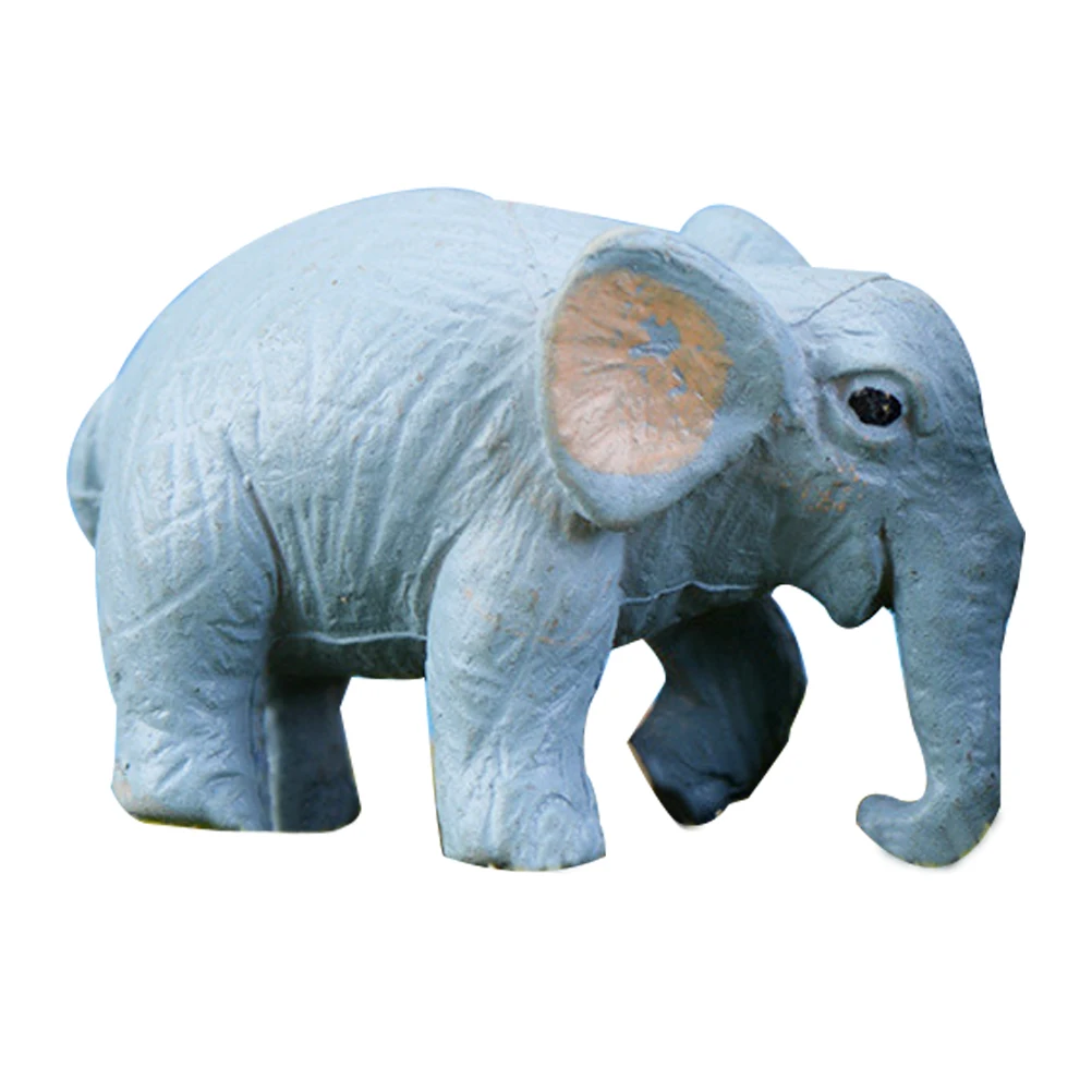 

Miniature Elephant Decorations Realistic Shape for Crafts Terrariums Home Office Desk Mini Garden Moss Cactus Plants Lawn Statue