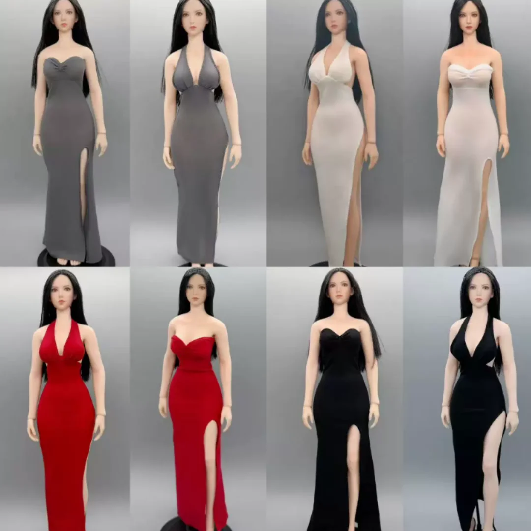 

CJG-077 1/6 Scale Female fashion Evening Dress Clothes Model 12'' TBL PH Action Figure toy F 12"figure