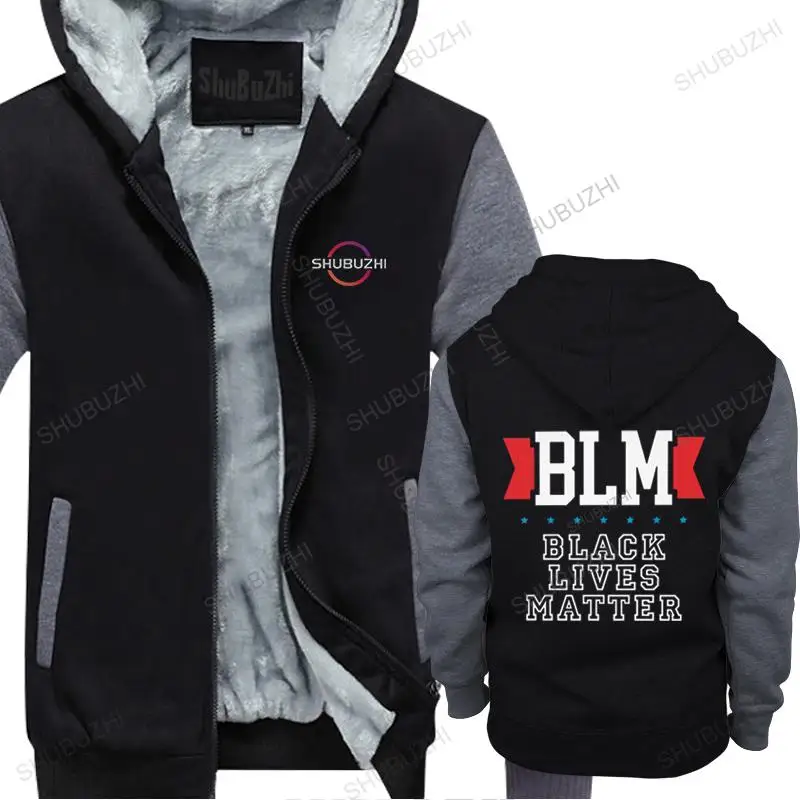 

Fashion Black Lives Matter thick hoodies Men Cotton BLM Equality Slogan hoody zipper fall winter autumn Clothing Gift euro size