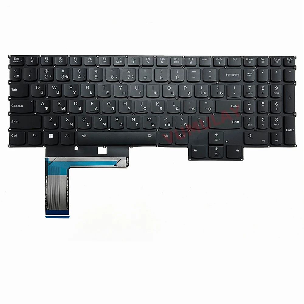 US/rosyjski RGB podświetlana klawiatura dla Lenovo Legion Pro 7 16 irx8 16 irx8h 82WQ 16 arx8 16 arx8h 16 irx9 16 irx9h 83DE PH5CYPerkey SN21K23427 — zdjęcie produktu 2