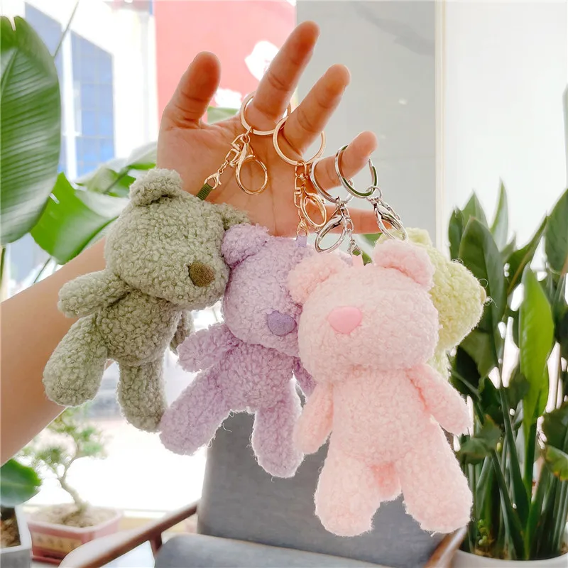 Pendentif petit ours en peluche au beurre, fabrication délicate, jouet en peluche, animaux japonais, BSR