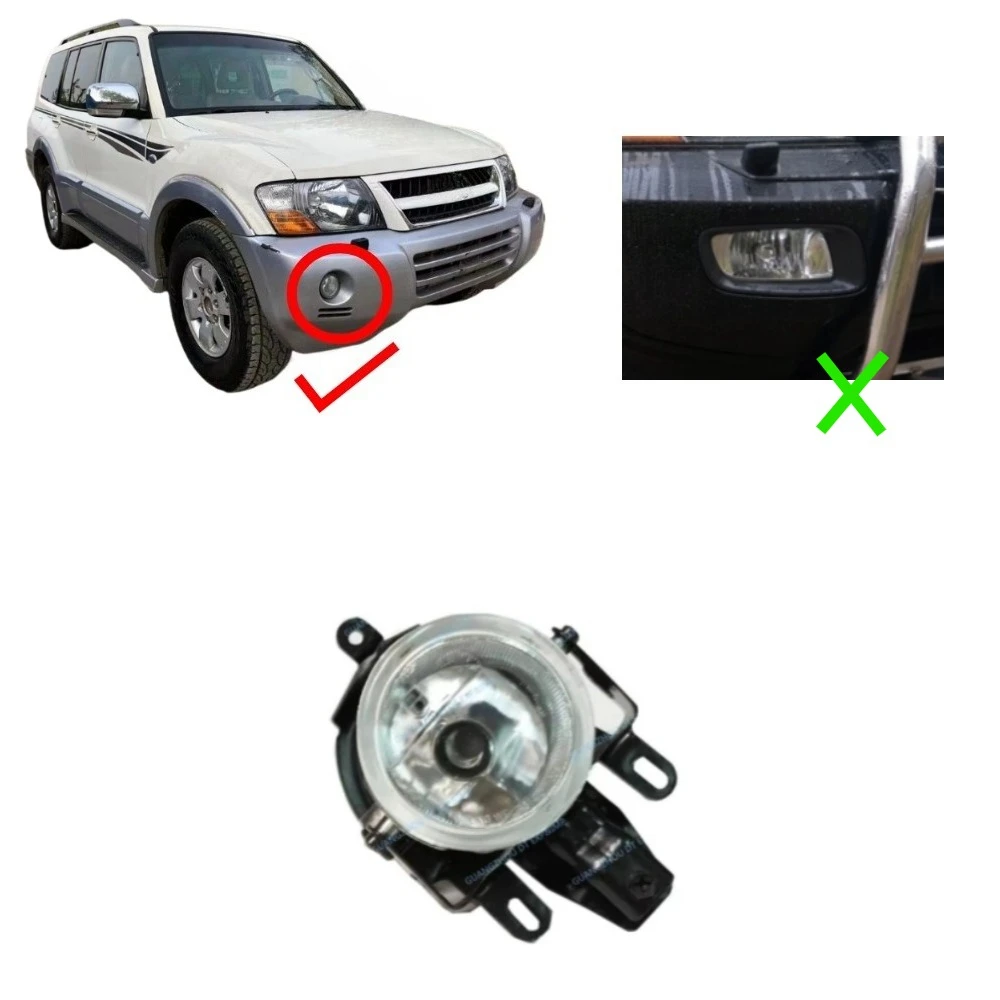 

1 шт. противотуманные фары для Pajero V73 MN 133758 2003-2006 Противотуманная фара с лампочкой для Montero V75 V77 Передняя фара для Shogun V60 L R
