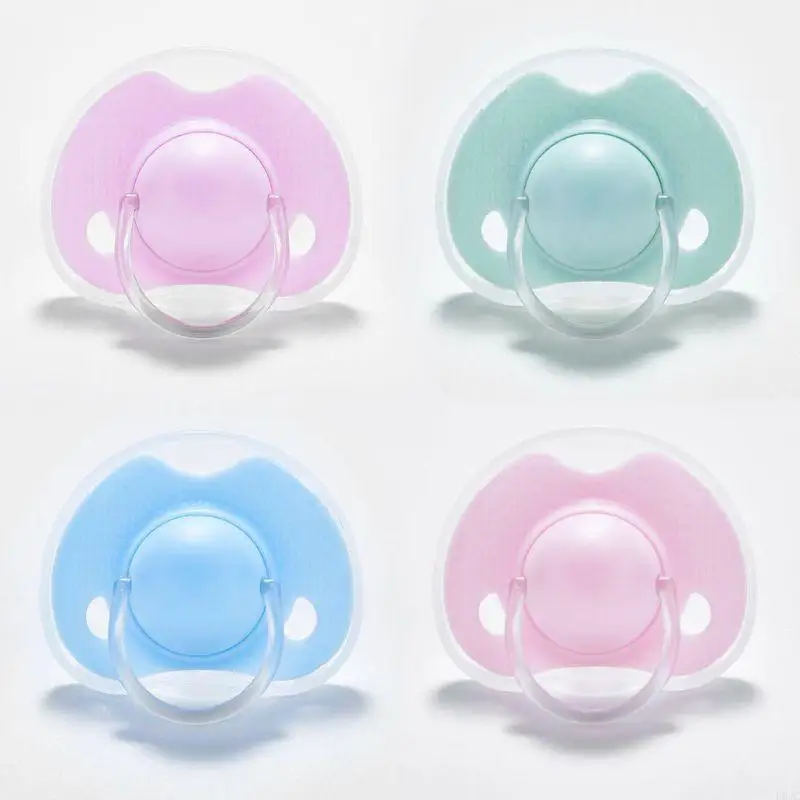 

D0JC Newborn Baby Soft Silicone Pacifier Nipple Soother Children Care Supplies
