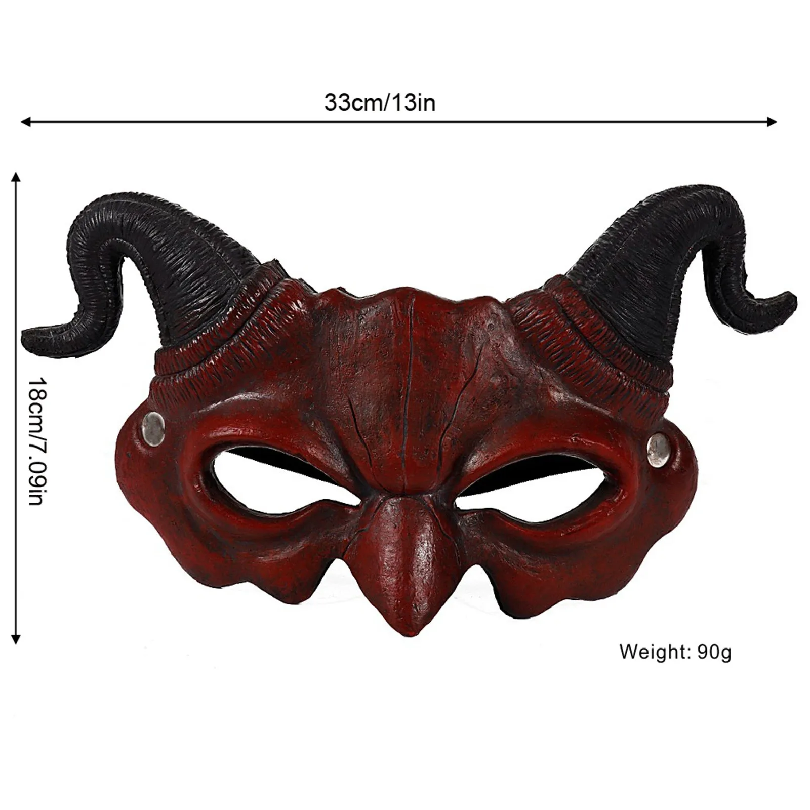 หน้ากากสัตว์ครึ่งหน้า ดีไซน์สร้างสรรค์ สำหรับฮาโลวีน คริสต์มาส งานแฟนซีคอสเพลย์ งานเต้นรำสวมหน้ากาก อุปกรณ์เสริมสำหรับงานแฟนซี