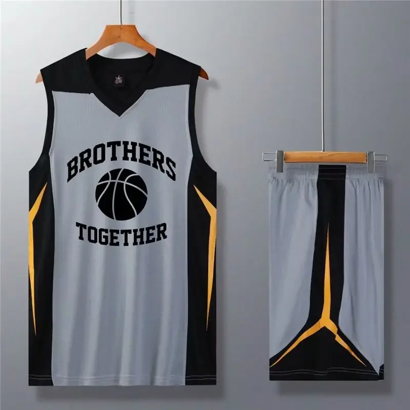 Jersey Basketball Suit Sports Suit Men\'s Jersey American Summer Quick-Drying Vest Basketball Suit 3D Printing Breathable