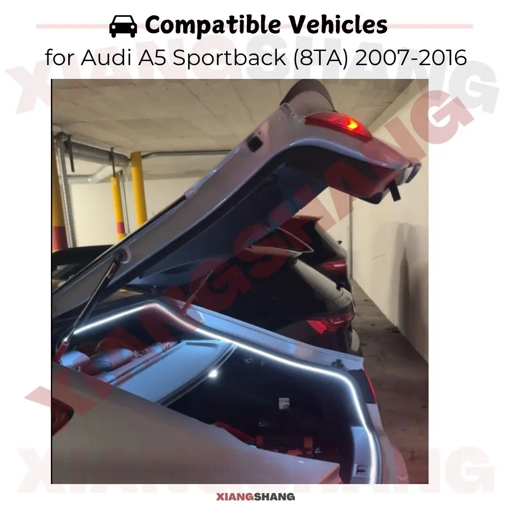 

Автоматические газовые упоры (амортизаторы) для багажника Audi A5 Sportback (8TA) 2007-2016, 468 мм, с пружинами, для автоматического открывания