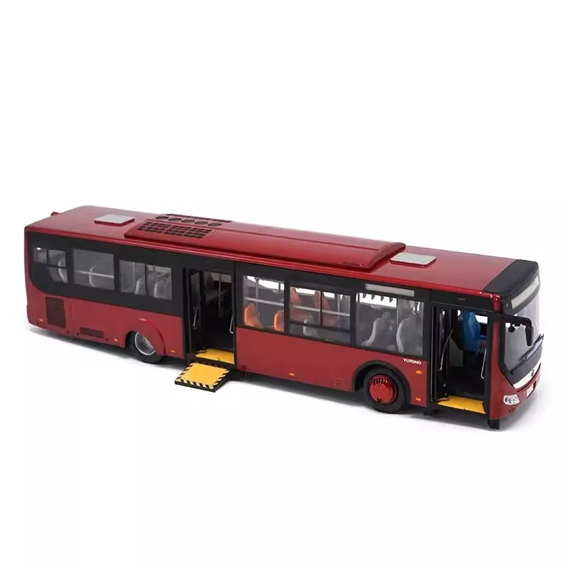 1:42 Scale Yutong Bus ZK6128  Alloy Car Model Ornaments