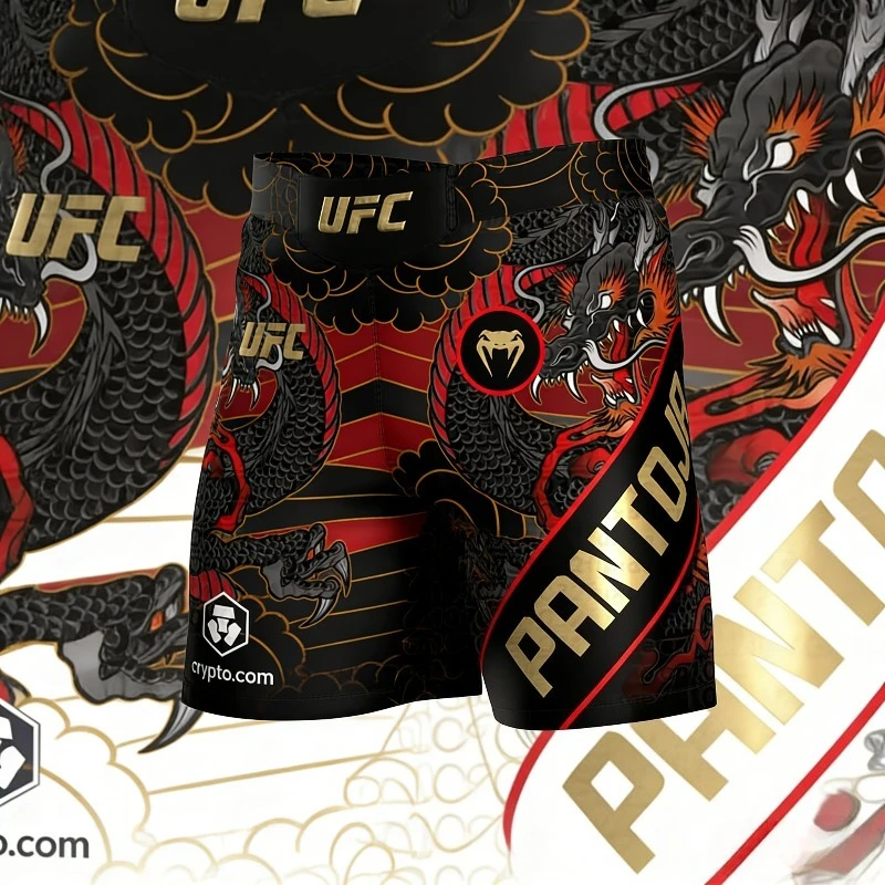 

New Alex "Poatan" Pereira Top Fighters Fighting Shorts Fighting Wrestling Sports Shorts Men Breathable Speed Drying Shorts
