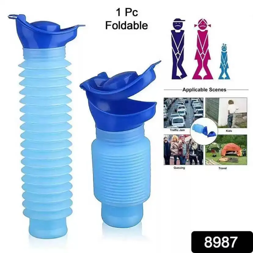 750ML Foldable Portable Urine Collection Bag, Mini Discrete Potty Pouch for Travel Camping Hiking Adults & Kids Outdoor Use