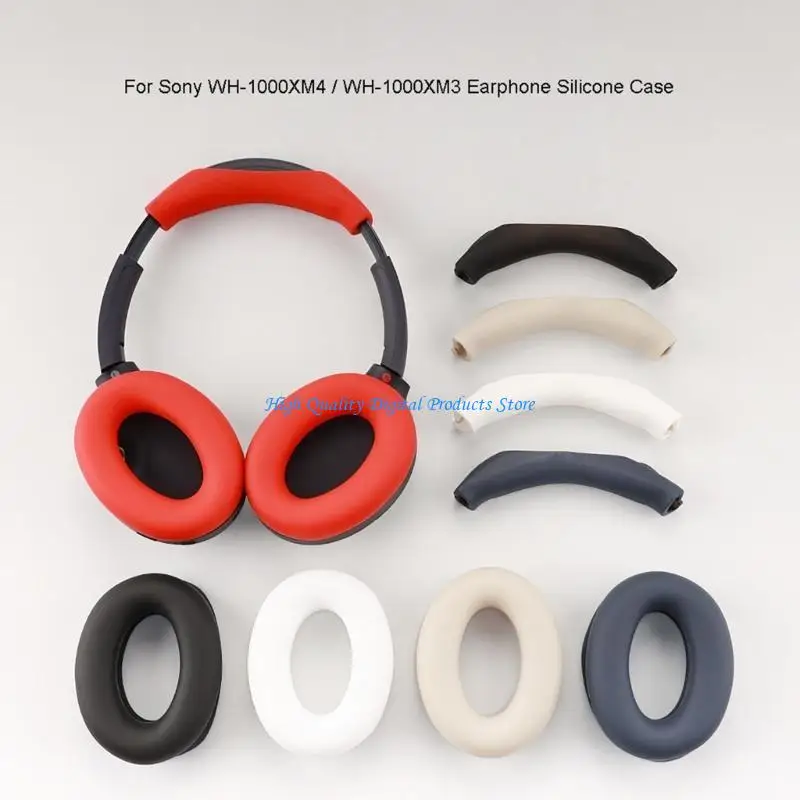 

U2JE Breathable Ear Pads Earpad for WH-1000XM4/1000XM3 Headset Earmuff Headband Cover