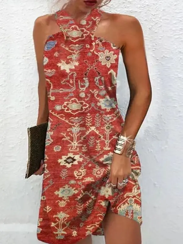 

Винтажная повседневная свободная пляжная футболка с принтом для женщин, H-образный крой, Cleanfit, рукав три четверти, льняной материал, Ciwalk