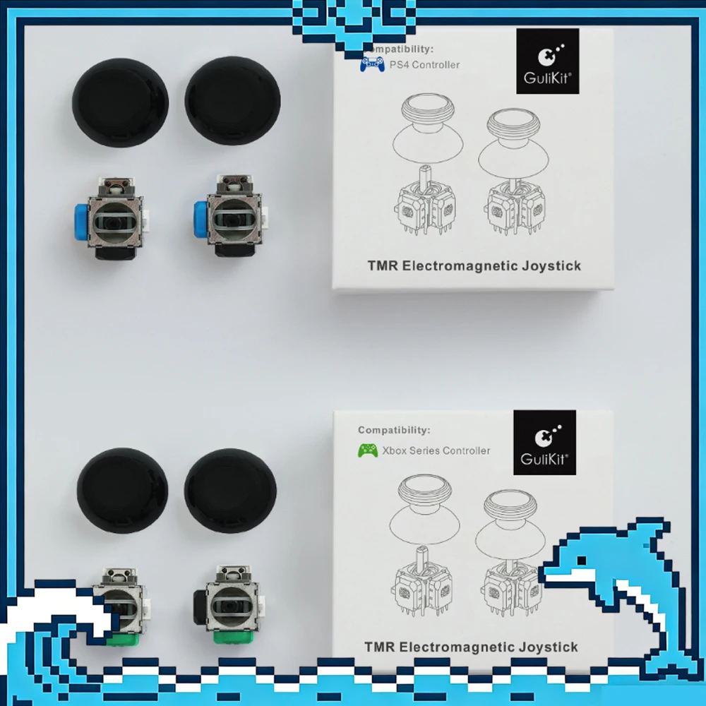 

GuliKit Anti-Drift TMR Joystick for PS4 Xbox Series Gamepad for Switch Pro PS5/PS5 Edge Controller Replacement Game Accessories