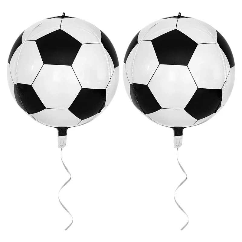 2/4/6 Stücke 22 Zoll 4D Fußball Luftballons Fußball Sport Junge Geburtstag Party Supplies Für Kinder Baby Dusche Geburtstag Party Dekorationen – Detail 3