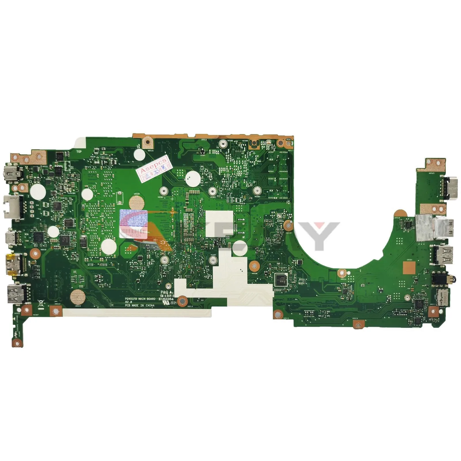 Imagem -03 - Placa Principal de Shenzhen P2451fa para Asus Expertbook P2451f P2451fa P2451faw P2451fav Placa-mãe de Laptop com i3 i5 i7 10 °