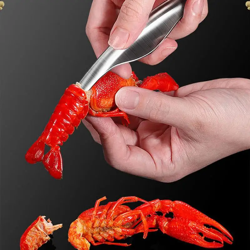 Éplucheur de Fruits de Mer en Acier Inoxydable, Ergonomique, Portable, Usage Domestique