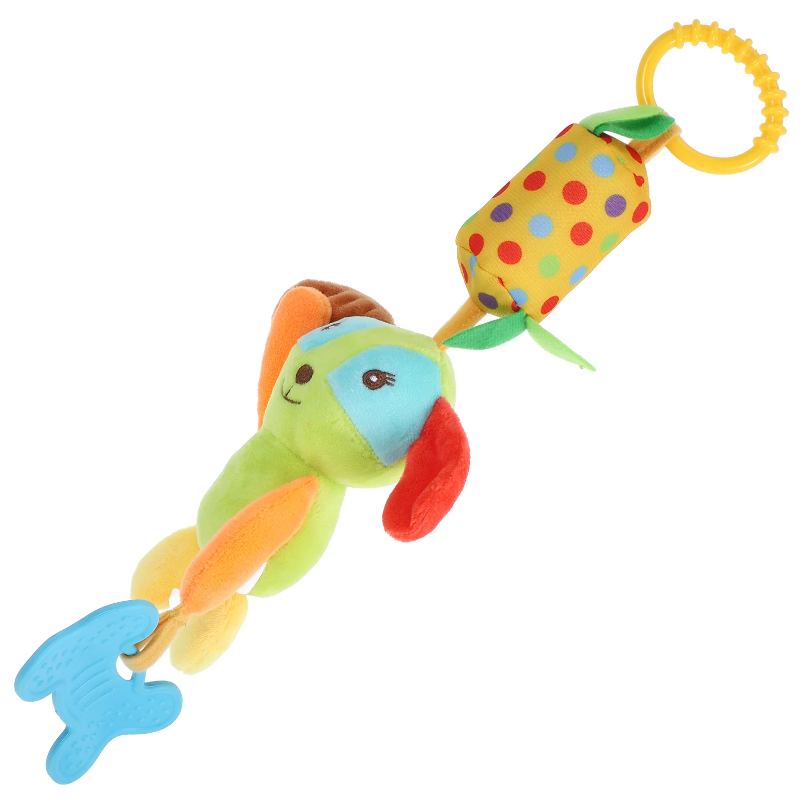 Soft Baby Crib Hanging Stroller Car Seat Bell Dog Newborn Gift Wrap Around Crib Rail Stroller Handle Perfect For