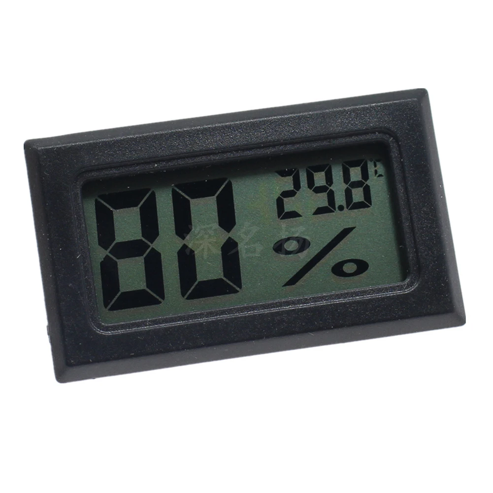 Termometer higrometer Digital LCD Mini, alat taman rumah Sensor temperatur portabel Mini