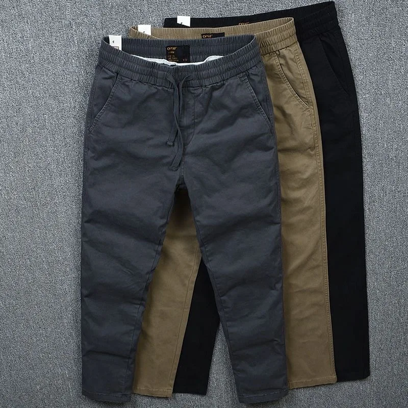 Loose Straight Leg Workwear Trousers for Men Spring Autumn Wear Resistant Dirt Proof Labor Protection Work Pants Cotton Youth...
