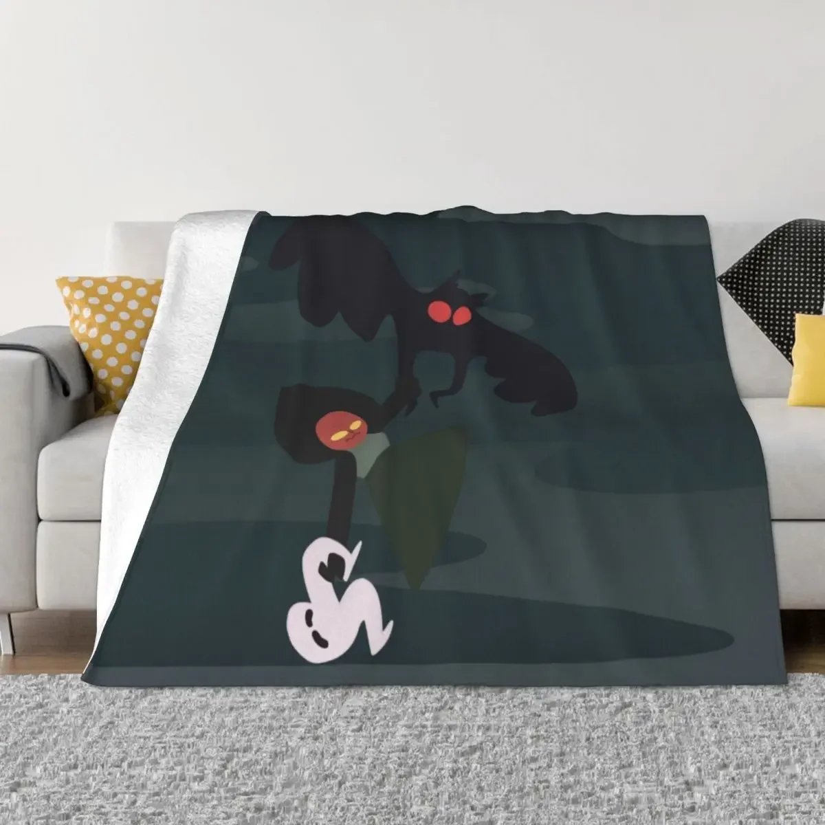 Cryptid Friends Throw Blanket Multi-Purpose Flannel Blankets