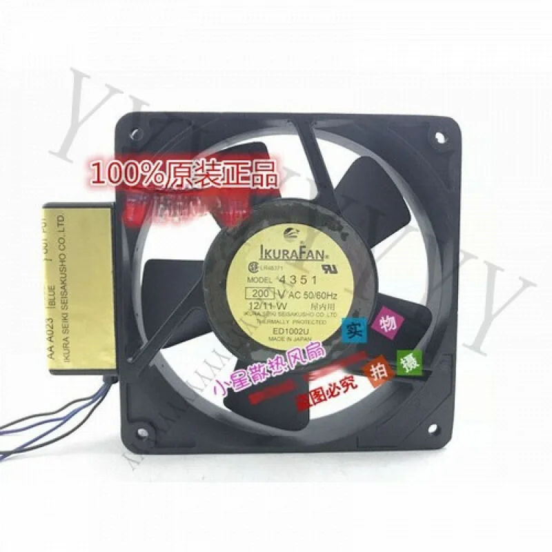 Y+ PARA VENTILADOR IKURA 4351 12CM 12025 200V 12/11W Ventilador de refrigeración con sensor