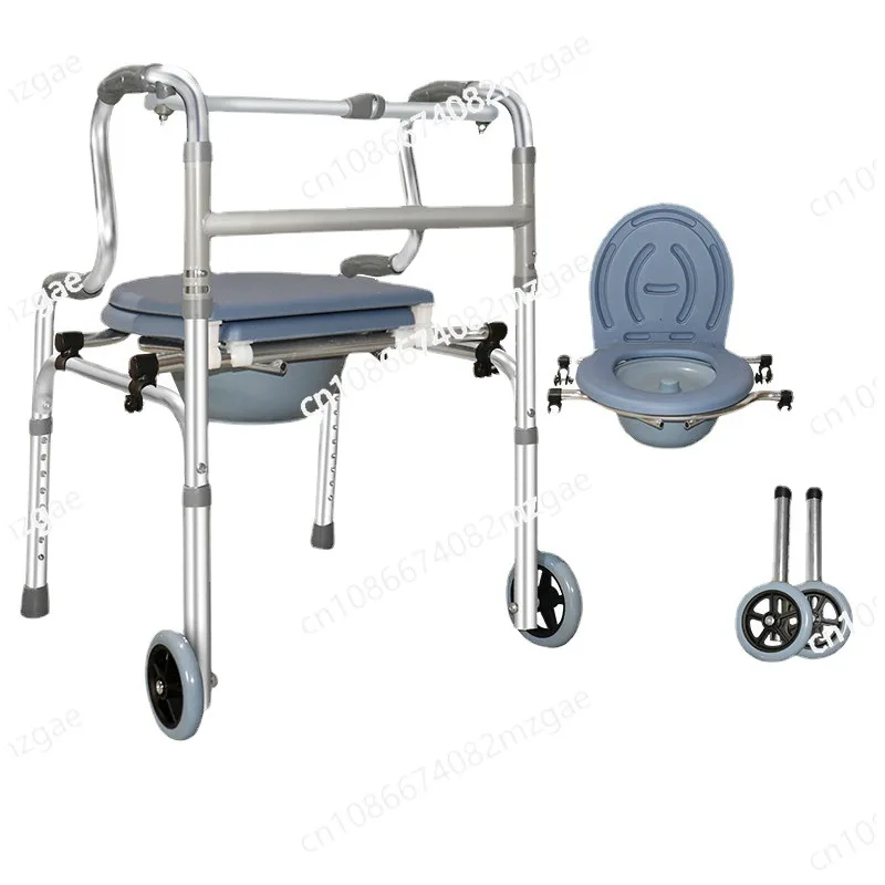 

Aluminum Alloy Walker Disabled Four-legged Crutches Rehabilitation Walker Assist Walker