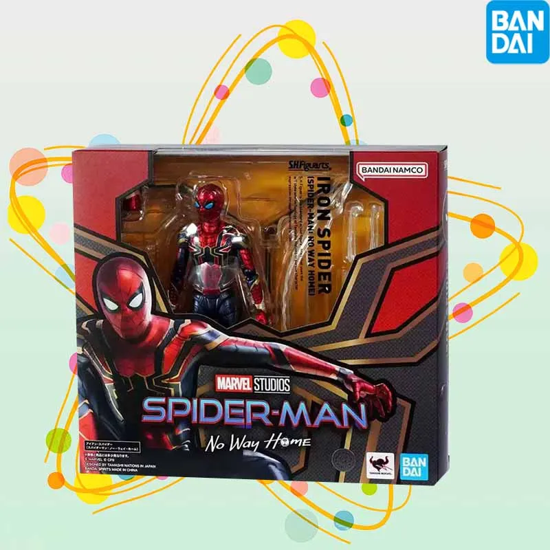 IN MAGAZZINO Bandai SHF con licenza ufficiale Spider-Man: No Way Home SPIDER-MAN Anime Action Figures Giocattoli per ragazzi/ragazze/regalo per bambini