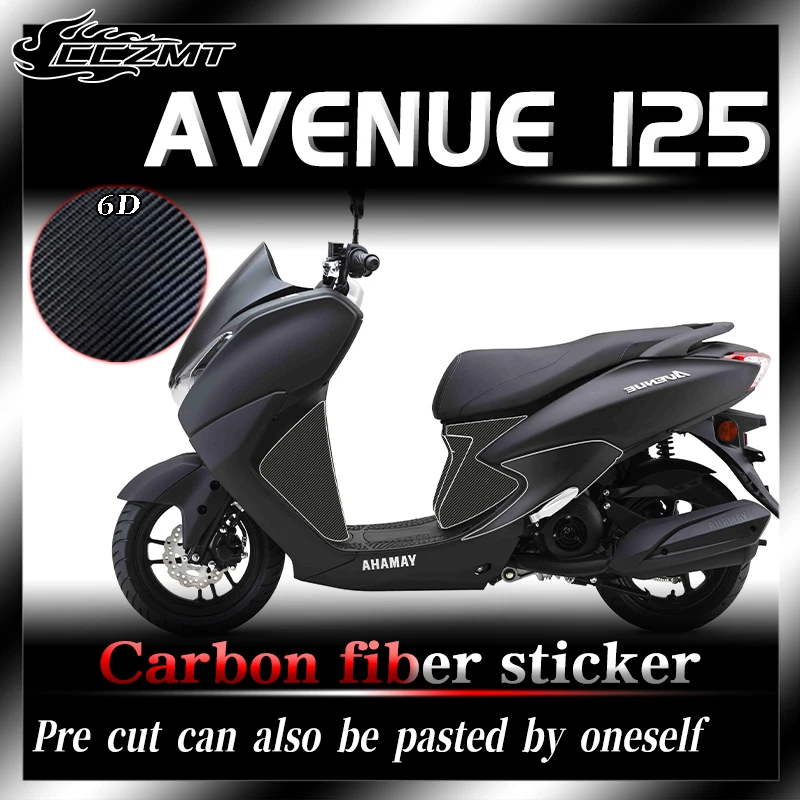 For YAMAHA AVENUE 125 protective film anti wear sticker 6D carbon fiber sticker modified sticker car sticker