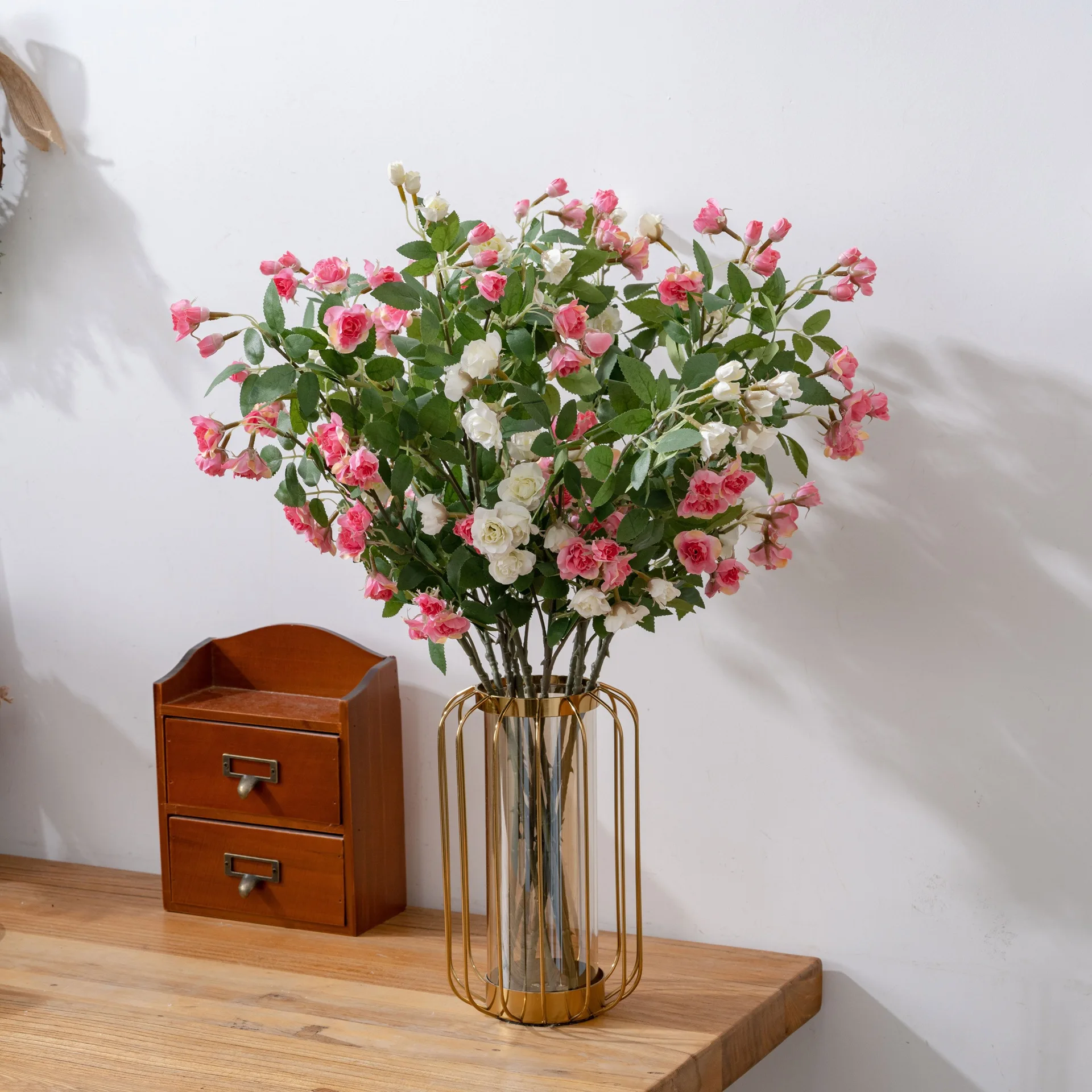 

Lantern flower falling wild rose simulation hand-held flower home decoration wedding