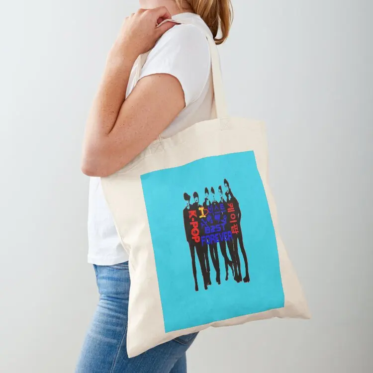 

I Love B2ST Forever Tote Bag Lady bag shopping trolley bag Women's tote tote bags cloth bags