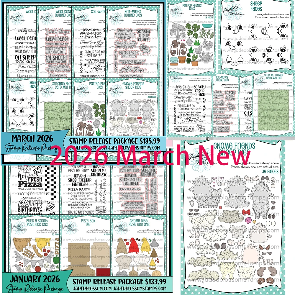 

MARCH 2026 GOTTA HAVE IT NOW STAMP RELEASE PACKAGE New Metal Cutting Dies and Stamps DIY Scrapbooking Card Stencil Paper Cards