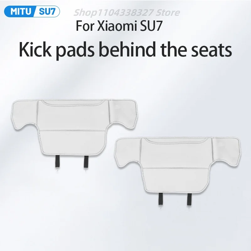 For Xiaomi SU7 Seat Anti-Kick Pads Car Rear Backrest Cushions Anti-Dirt Protective Pads Interior accessories for men and women