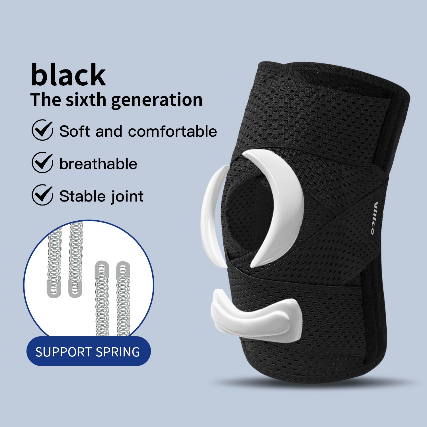 1Pcs Adjustable Knee Support Brace with Patella Gel Pad Men Women Meniscus Tear Knee Pain Injury Recovery,Workout,Sports