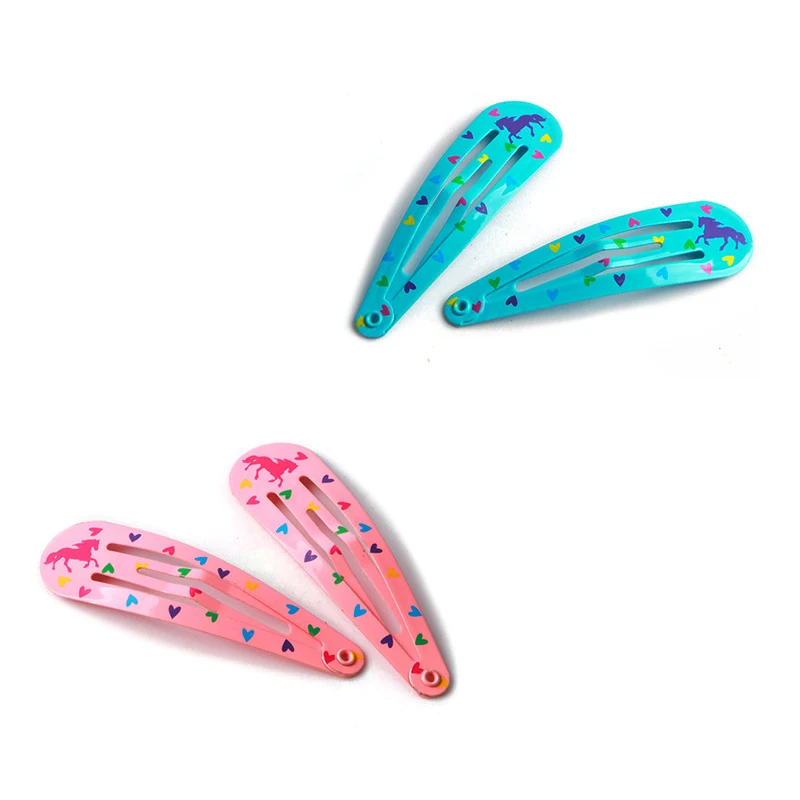 50 قطعة شكل قطرة الماء الملونة BB مقاطع الشعر الفتيات Y2K لطيف ستار المشابك النساء مشبك معدني بسيط إكسسوارات الشعر #5