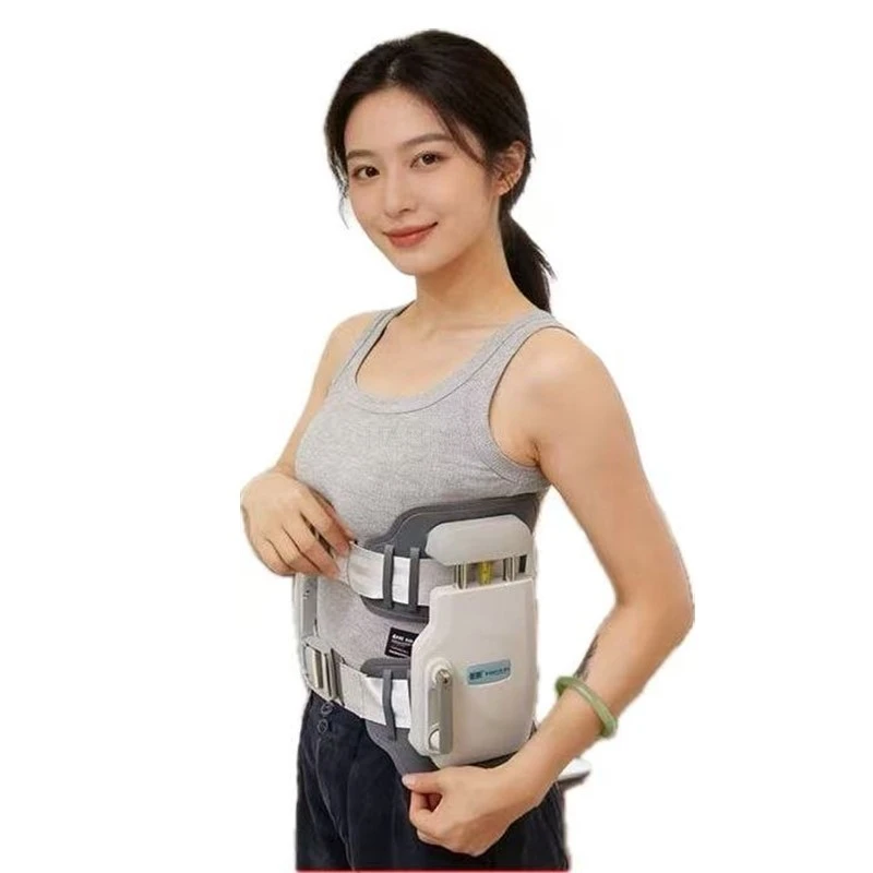 Portable Hand Crank Lumbar Traction Device Adjustable Home Waist Support Belt Lower Back Pain Relief Orthopedic Lumbar Brace
