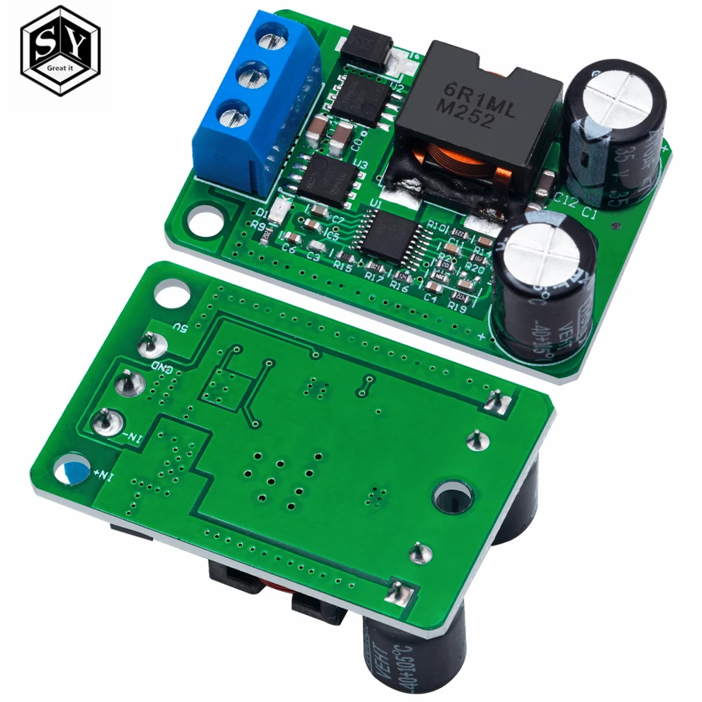 1PCS  24V/12V To 5V/5A 25W DC DC Buck Step Down Power Supply Module Synchronous Rectification Power Converter