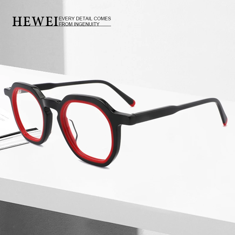 

High quality hand-made acetate myopic eyeglasses Prescription myopia reading presbyopia eyewear Men and women new glasses frame