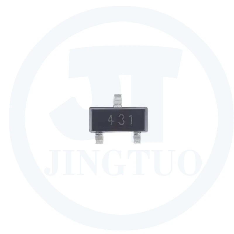 Transistor regulador de Chip SOT-23, 50 piezas, TL431A, 431