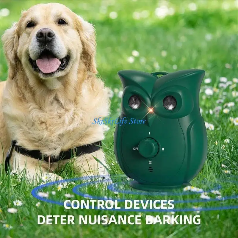 E65E Rechargeable Antibarking, Double Ultrasonic Speakes, Effective Dog