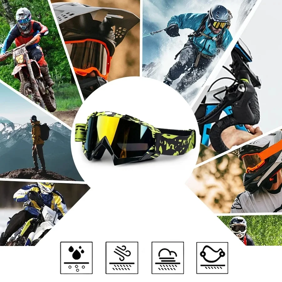 نظارات الدراجات النارية الخارجية ركوب الدراجات MX على الطرق الوعرة التزلج الرياضة ATV الترابية دراجة سباق نظارات موتوكروس نظارات الدراجة جوجل