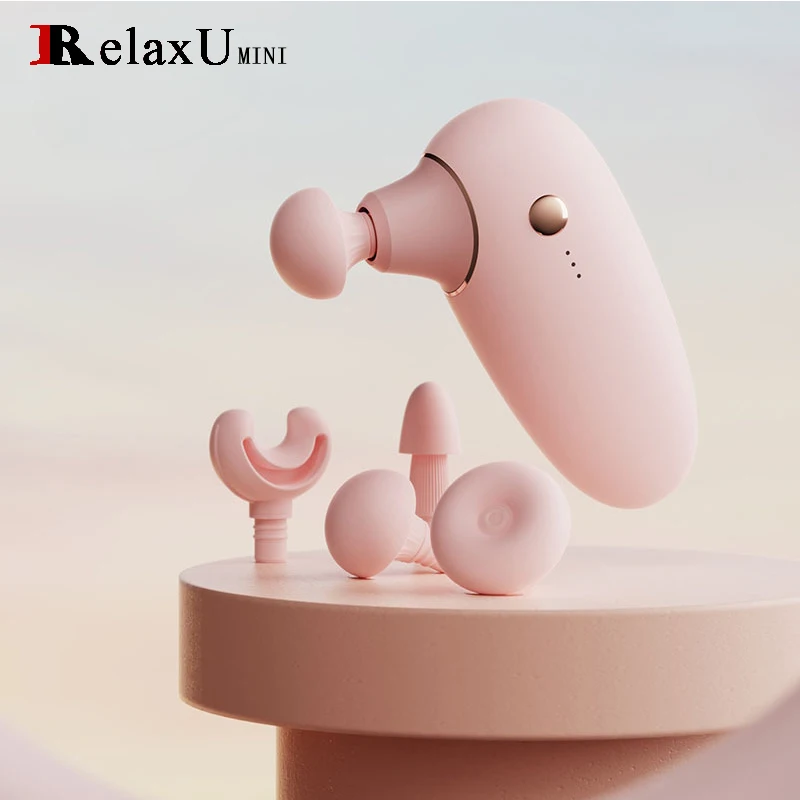 Massage Gun Mini Massager Gift Portable Therapy Gun Fitness Muscle Relaxation Body Electric Massager Relieves Soreness