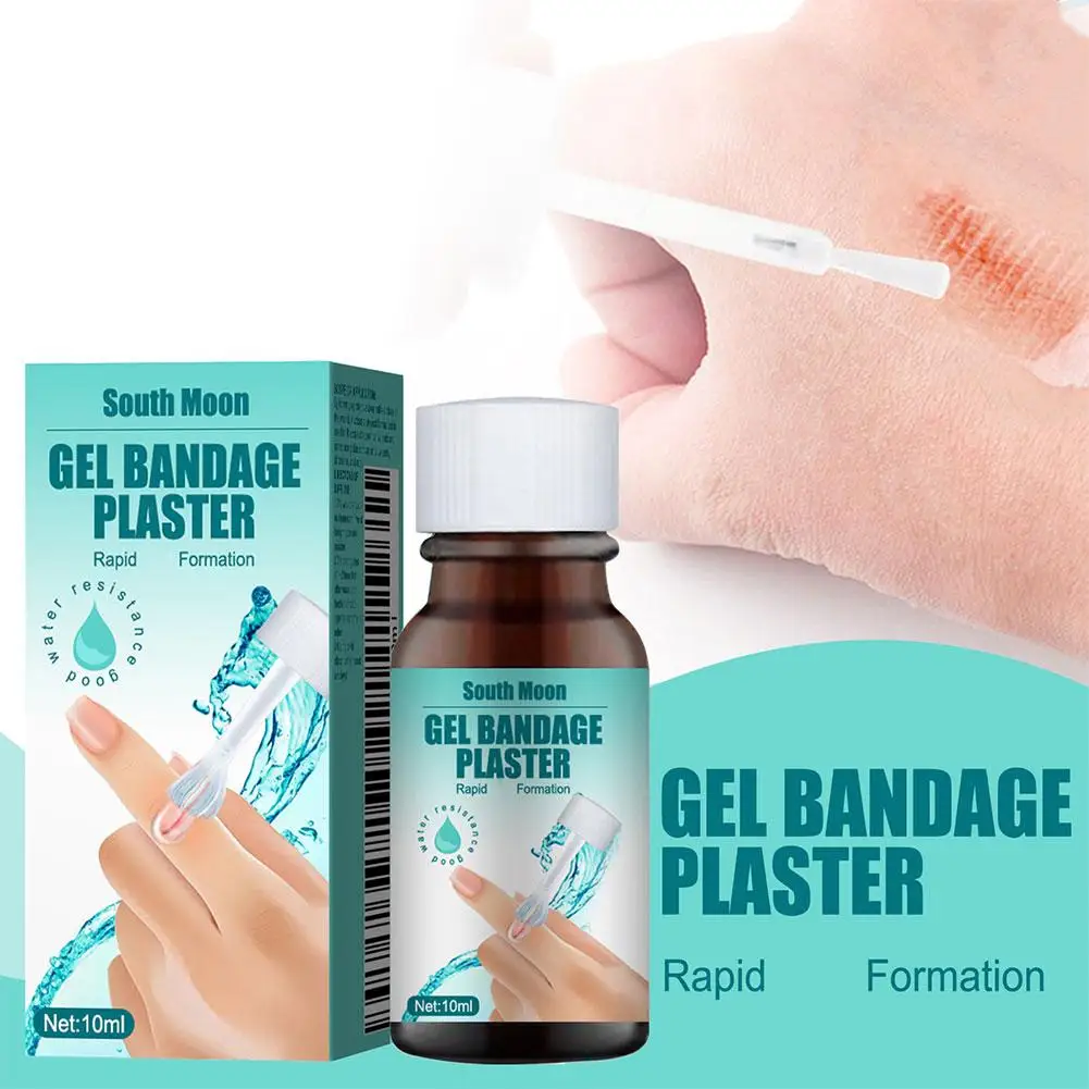 Parche adhesivo desinfectante de tirita líquida, Gel de curación rápida para heridas, Gel curativo impermeable para heridas, vendaje, parche hemostático líquido