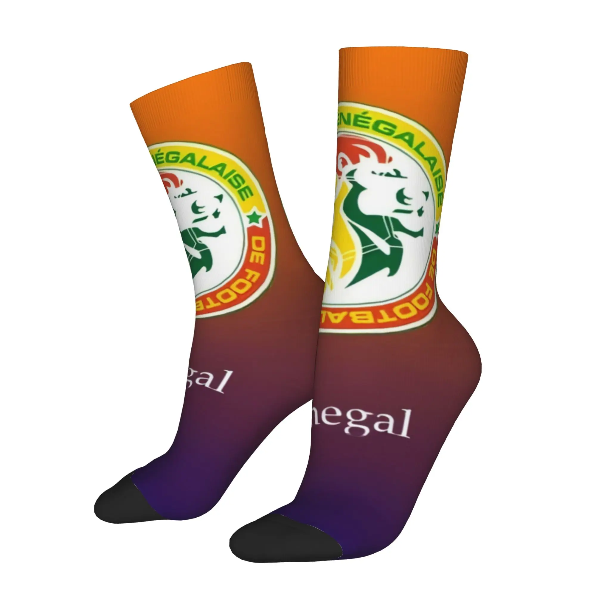 Happy Funny Senegal Vintage Harajuku  Hip Hop Novelty Pattern Sock Match Day Essentials