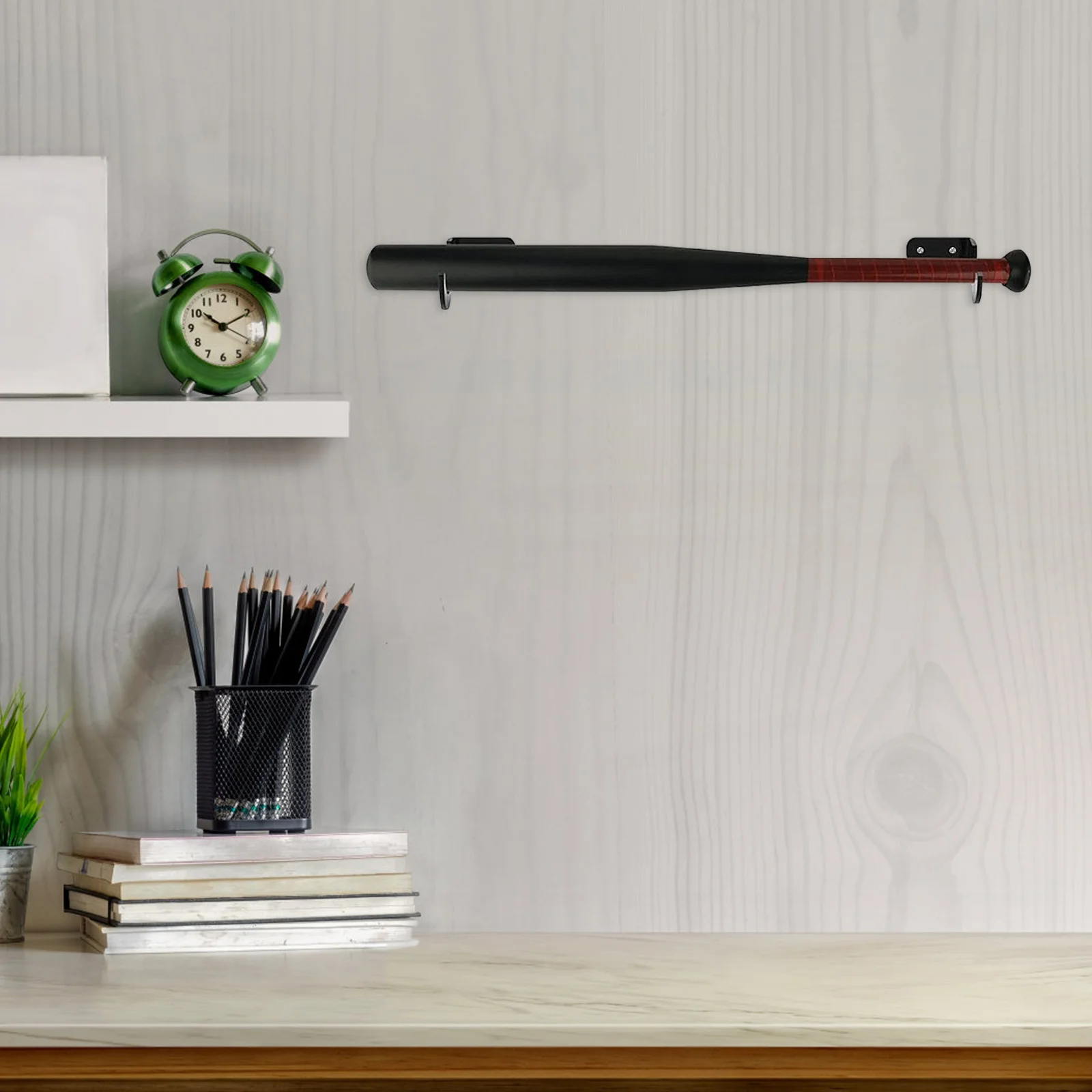 

4Pcs Black Acrylic Baseball Bat Display Holder Adjustable Mount Storage Shelf for Home Decoration Baseball Bat Rack