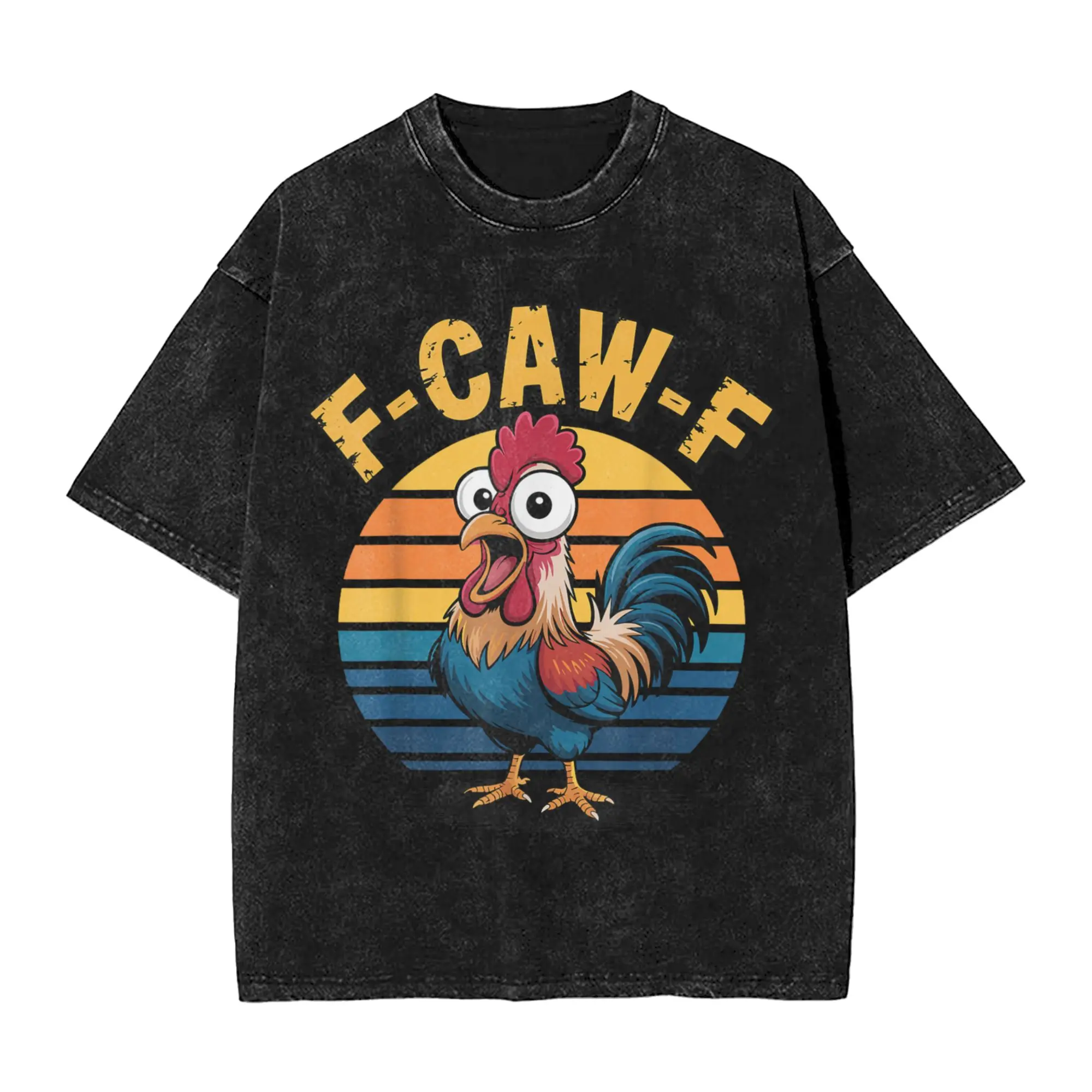 مضحك F-Awk-F الدجاج F-Caw-F الديك بون تي شيرت الصيف الشارع الشهير تي شيرت القطن الهبي التي شيرت للذكور قصيرة الأكمام تيز