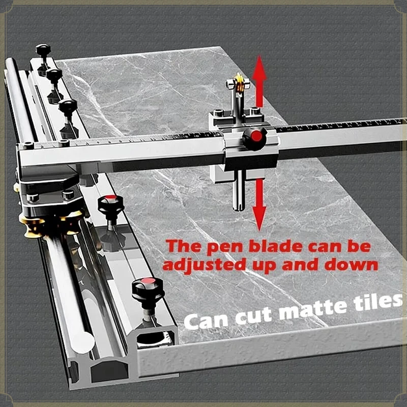 High Precision T Track Manual Tile Cutter Large Plate Push Knife Floor Tile Cutting Tool