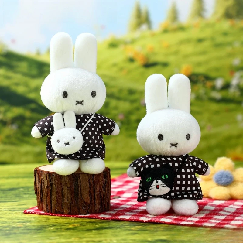 Miffy Kawaii Anime Hanging Ornaments Plush Doll Pendant Cute Bag Keychain Birthday Gift Exquisite Simple Fashion Single Product