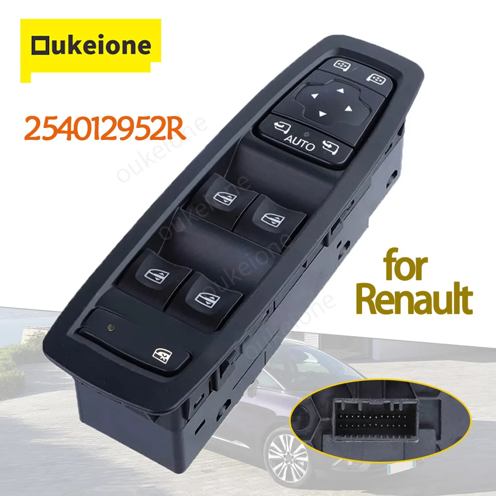 

254012952R for Renault Kadjar Megane Electric Power Window Control Switch Glass Regulator Button 25401-2952R Car Accessories