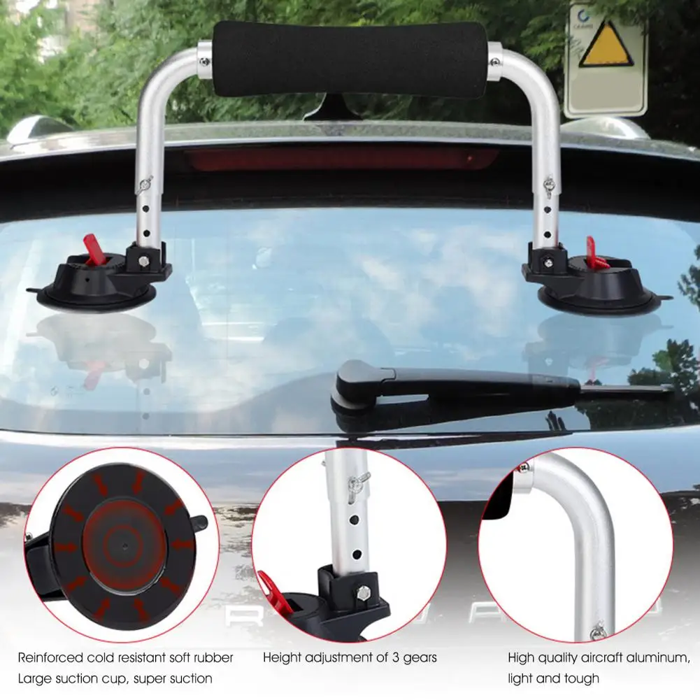 Roof Rack Suction Cup Lightweight Three-gear Adjustable Height Black Professional Kayak Roller Kayak Roller Load Assist