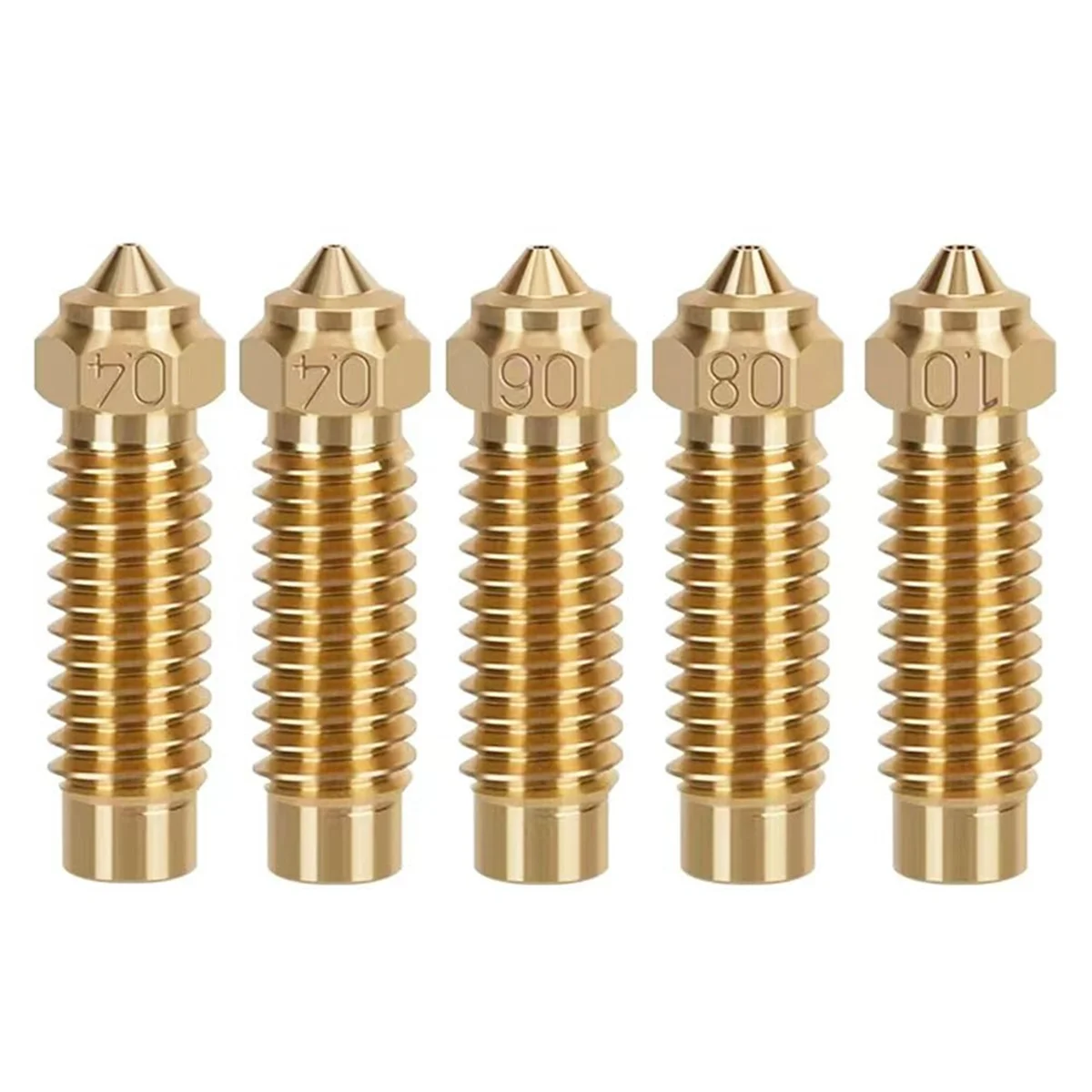 A49T 5Pcs for Volcano Nozzles for Neptune 4 Max/Plus Extruder Nozzle Printer Nozzles Hotend Extruder Accessories